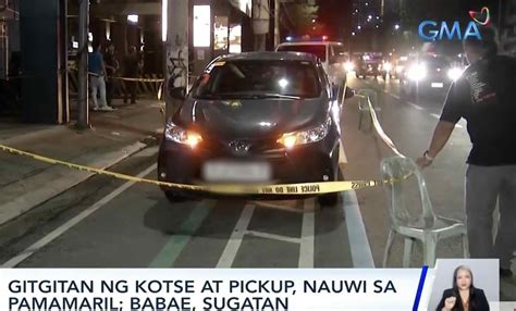 Gitgitan ng kotse at pickup, humantong sa pamamaril sa QC; .